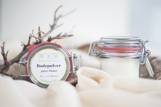 Badepulver Pure Natur - Glas 80g